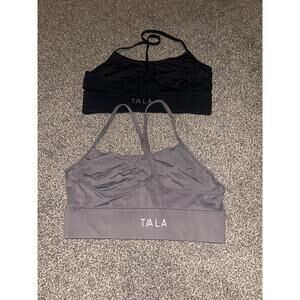 2 tala sports bra size large . Black and gray price is for both